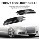 2012-2015 Audi A6 C7 Pre-Facelift Honycomb Lower Grille 2PCS Front Bumper Fog Light Black Cover Grill-13