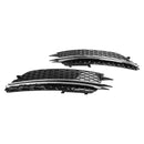 2012-2015 Audi A6 C7 Pre-Facelift Honycomb Lower Grille 2PCS Front Bumper Fog Light Black Cover Grill-17