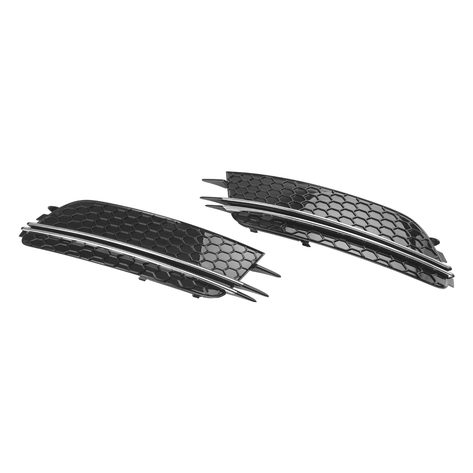 Audi 2012-2015 A6 C7 2 piezas cubierta de luz antiniebla delantera bisel parachoques rejilla