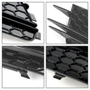 2012-2015 Audi A6 C7 Pre-Facelift Honycomb Lower Grille 2PCS Front Bumper Fog Light Black Cover Grill-32