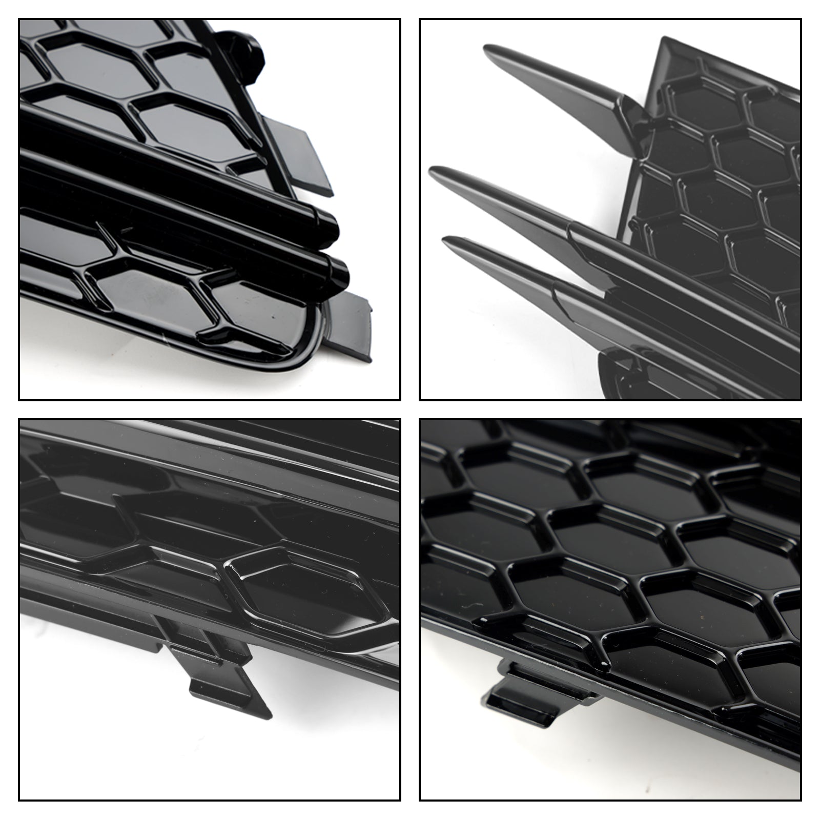 Audi 2012-2015 A6 C7 2 piezas cubierta de luz antiniebla delantera bisel parachoques rejilla