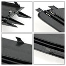 Audi 2012-2015 A6 C7 2PCS Front Fog Light Cover Bezel Black Chrome Grille-21