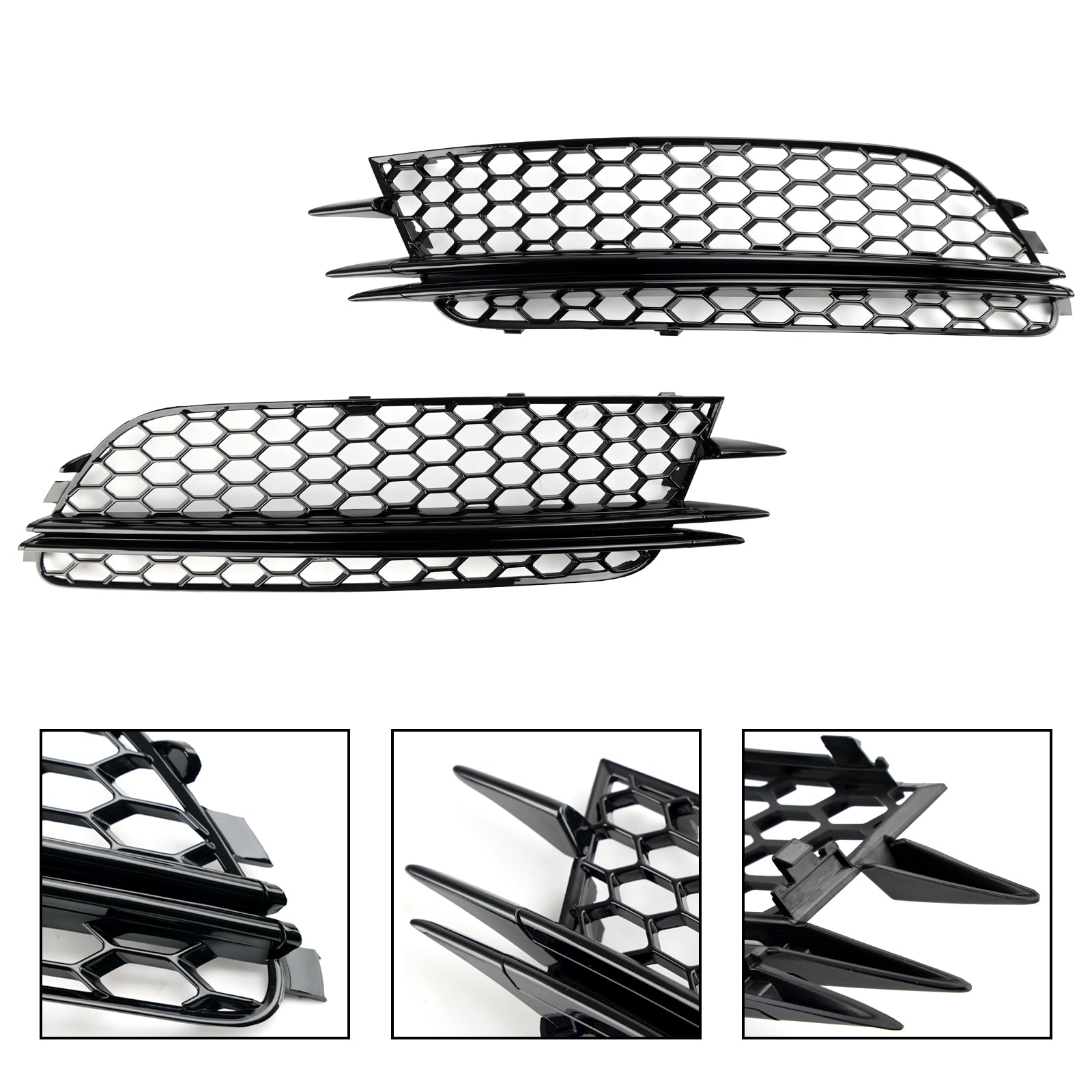 Audi 2012-2015 A6 C7 Sedan/Avant Standard Version 2PCS Front Fog Light Cover Bezel Grille