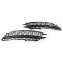 Audi 2012-2015 A6 C7 2PCS Front Fog Light Cover Bezel Black Chrome Grille-31