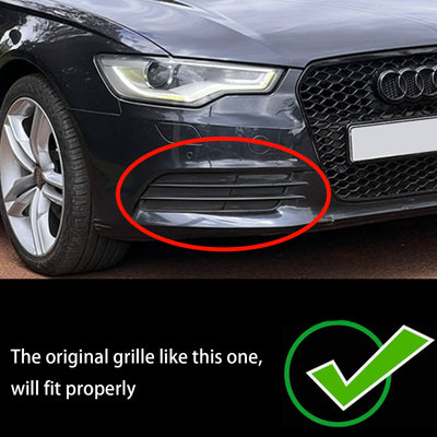 1 Paar Frontstoßstangen-Nebelscheinwerfer-Grill-Abdeckungsblende für Audi A6 C7 2012–2015 - 0