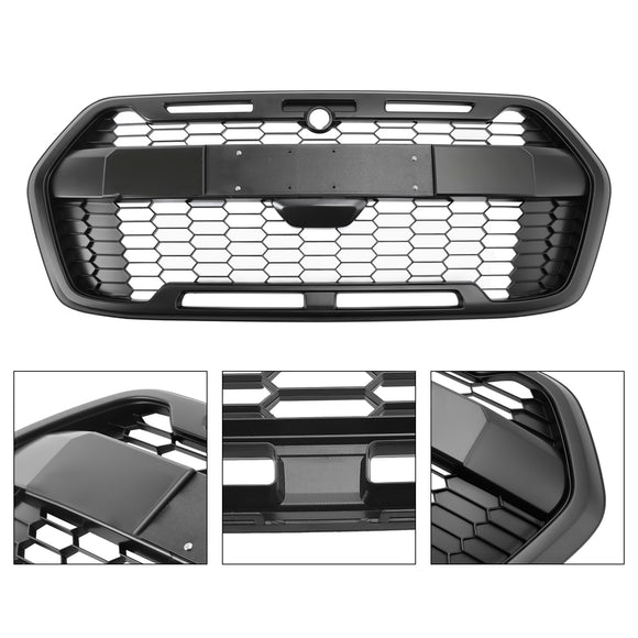 Raptor Style Grill For 2019-2026 Ford Transit 150 250 350 Front Bumper Grill Replacement Matte Black Grille With FORD Letter