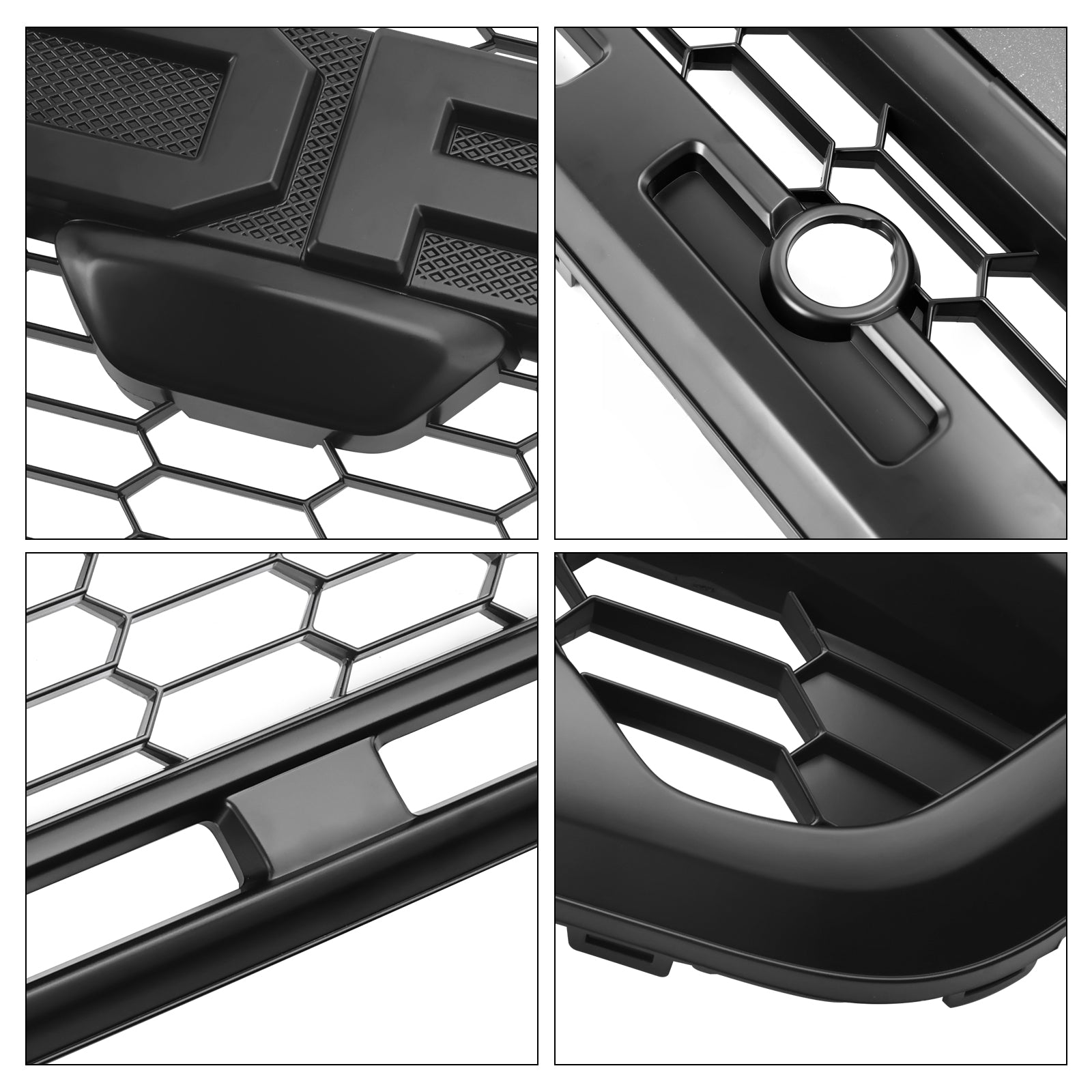 2019-2025 Ford Transit Mk8 Raptor Style Grille Gloss Gloss Black Bumper Reemplazo Grill