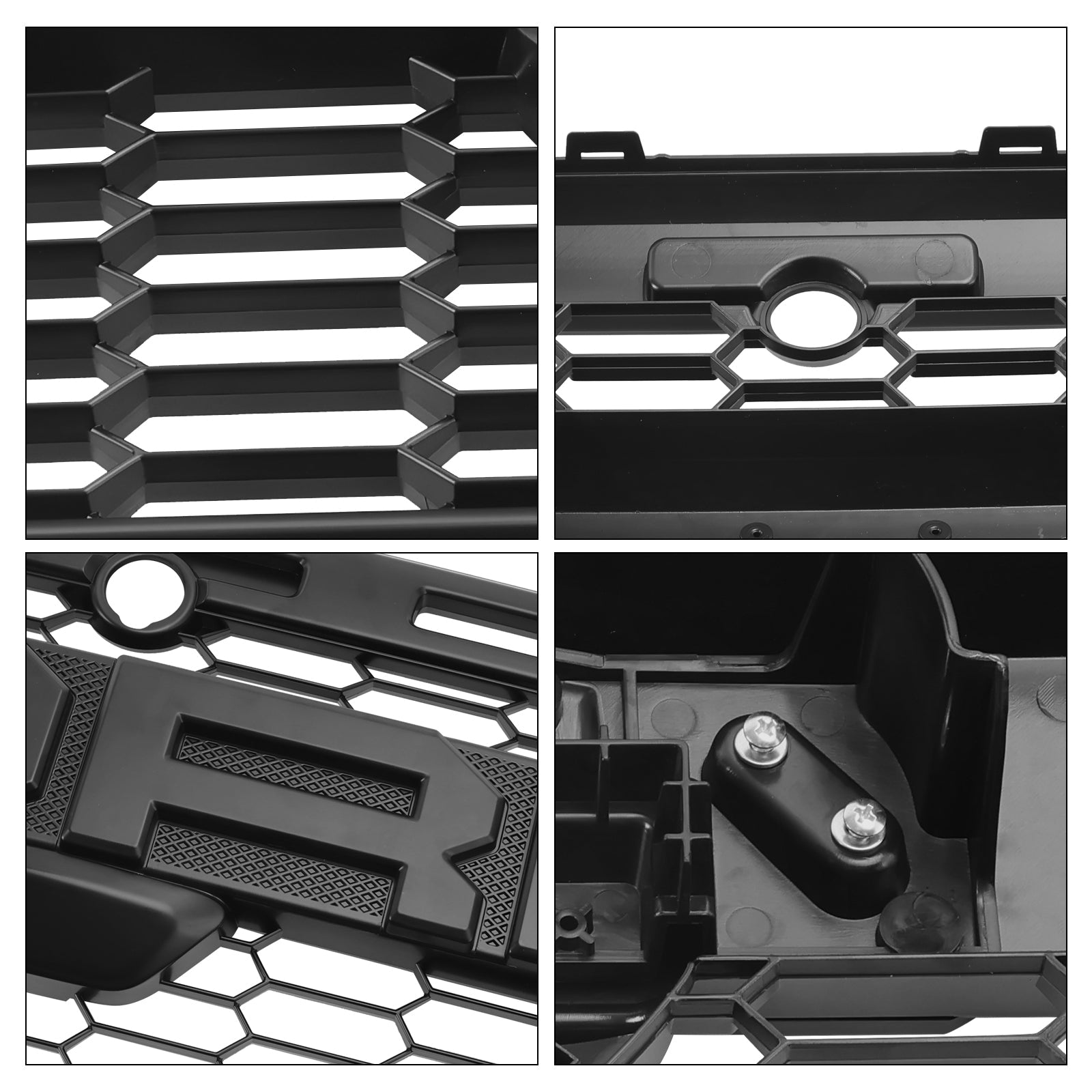 Reemplazo de rejilla de parachoques delantero estilo Raptor Trail para Ford Transit MK8 2019-2024, color negro mate