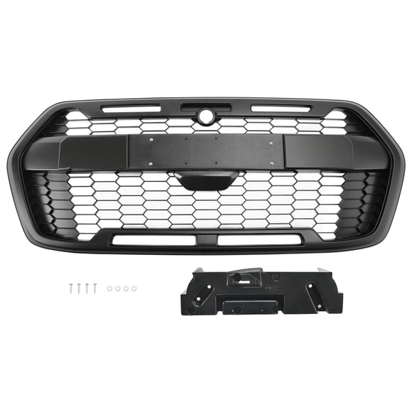 Raptor Style Grill For 2019-2026 Ford Transit 150 250 350 Front Bumper Grill Replacement Matte Black Grille With FORD Letter