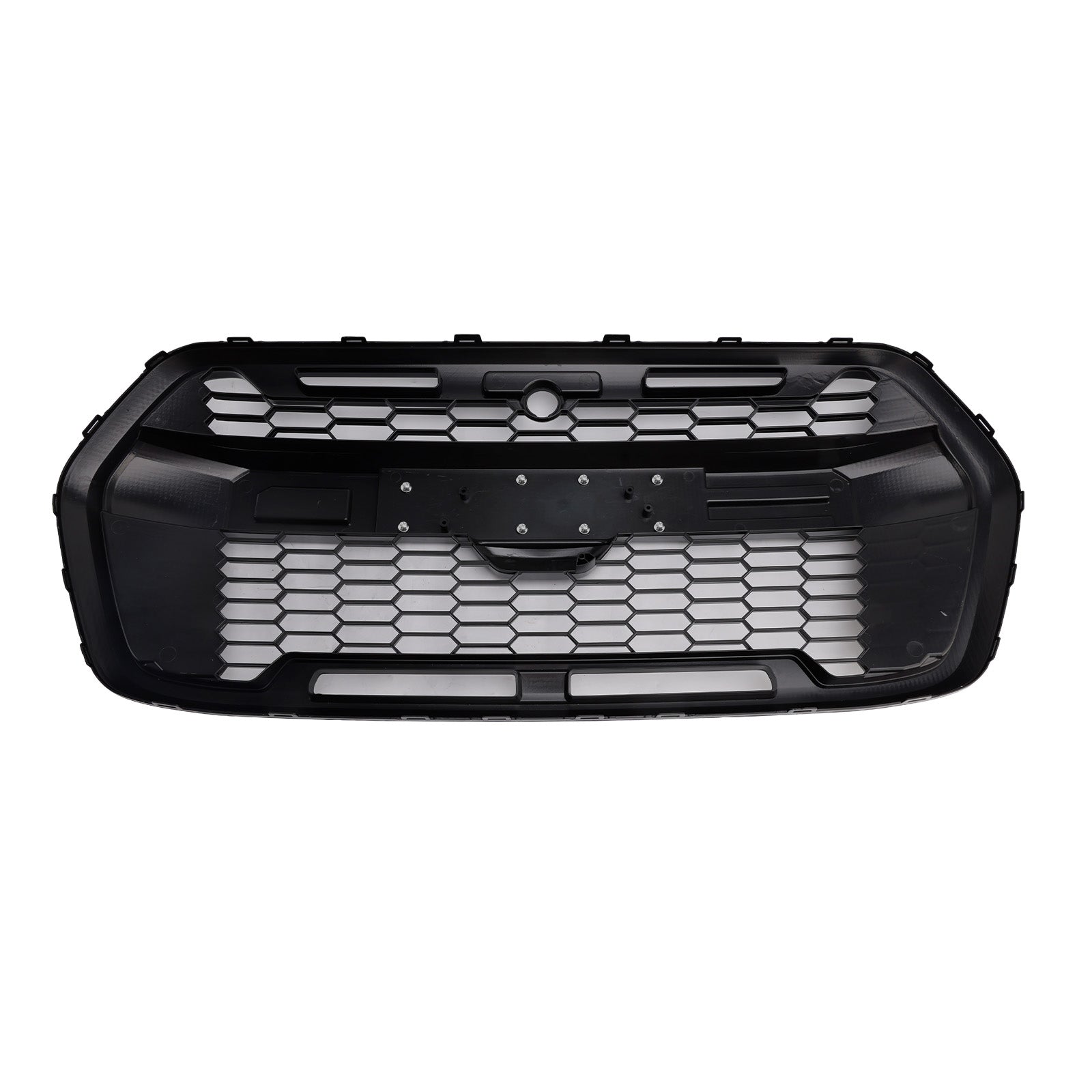 Raptor Grille | Ford Transit Mk8 | 2020-2025 | Mate/negro brillo | Grill de panal del parachoques delantero con letra
