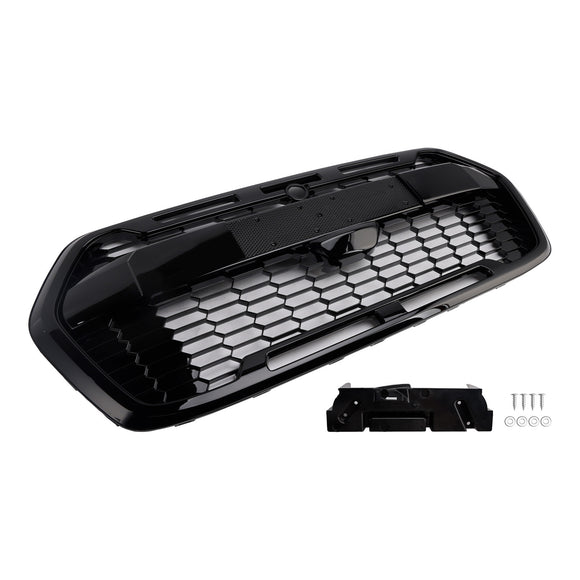 Raptor Grille | Ford Transit MK8 | 2020-2026 | Gloss Black | Front Bumper Honeycomb Grill With FORD Letter
