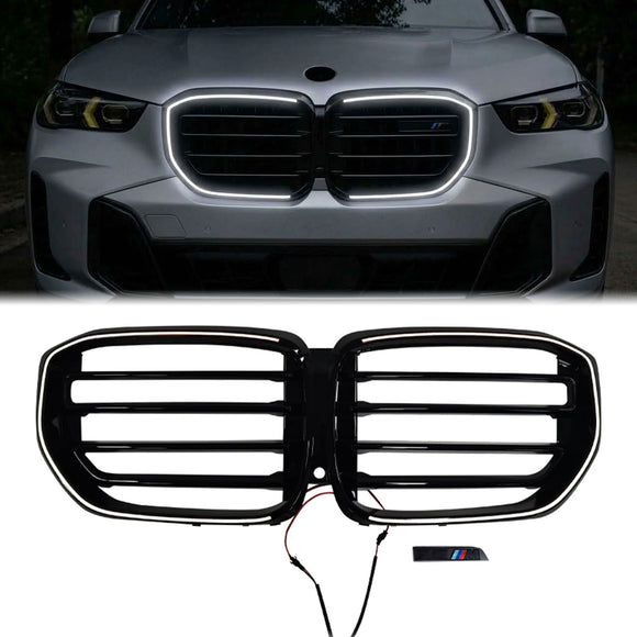 2024-2026 BMW X5 G05 LCI MSport Style LED Grille Upper Bumper Front Grill