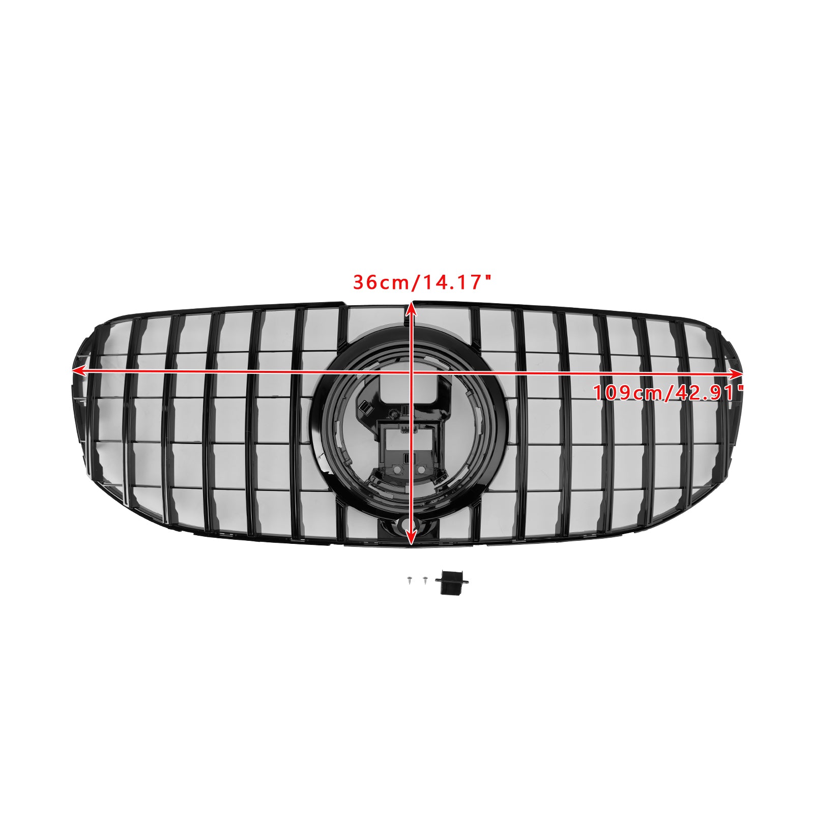 2020-2023 Mercedes Benz GLS Klasse X167 GTR Style Grill Front Stoßfänger glänzend schwarzer Ersatz Gril
