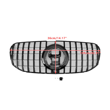 2020-2023 Mercedes Benz GLS Klasse X167 GTR Stijl Grill Voorbumper Glanzend Zwart Vervanging Grile - 0