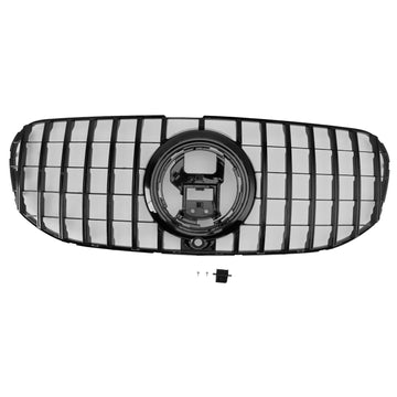 2020-2023 Mercedes Benz GLS Klasse X167 GTR Stijl Grill Voorbumper Glanzend Zwart Vervanging Grile