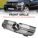 Mercedes Benz 2007-2009 GL-Class X164 GL450 Chrome Diamonds Grill Grade do para-choque dianteiro-3