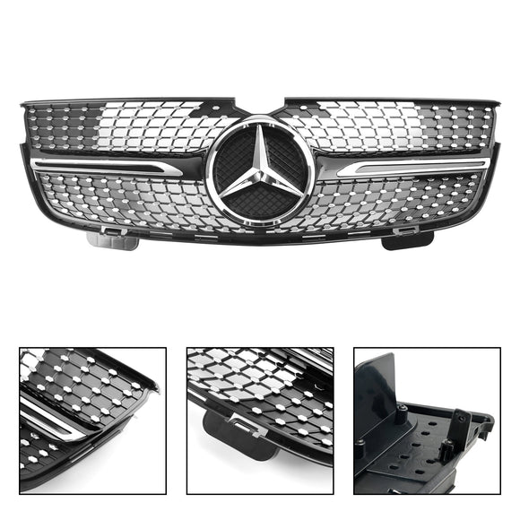 Mercedes Benz 2007-2009 GL-Klasse X164 GL320 GL450 GL350 Chrome Diamonds Grill Frontstoßstangengrill