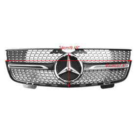 Mercedes Benz 2007-2009 GL-Klasse X164 GL350 Chrome Diamonds Grill Voorbumpergrille - 0