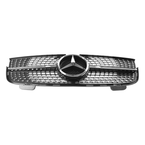 Mercedes Benz 2007-2009 GL-Class X164 GL450 Chrome Diamonds Grill Grade do para-choque dianteiro