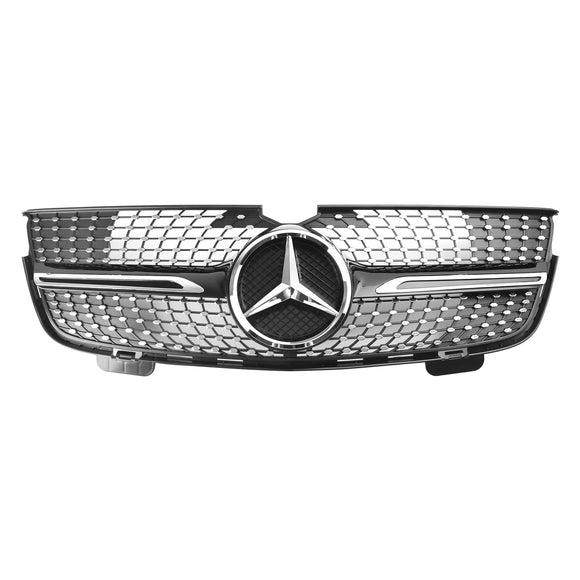 Mercedes Benz 2007-2009 GL-Class X164 GL450 Chrome Diamonds Grill Grade do para-choque dianteiro