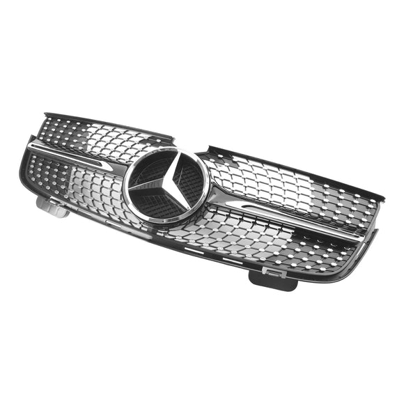 Mercedes Benz 2007-2009 GL-Class X164 GL450 Chrome Diamonds Grill Grade do para-choque dianteiro