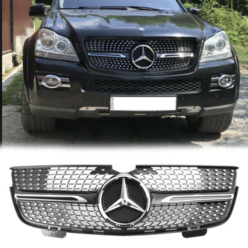 Mercedes Benz 2007-2009 GL-Class X164 GL350 Chrome Diamonds Grill Grade do para-choque dianteiro