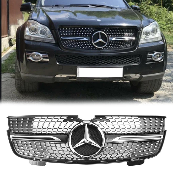 Mercedes Benz 2007-2009 GL-Klasse X164 GL320 GL450 GL350 Chrome Diamonds Grill Frontstoßstangengrill