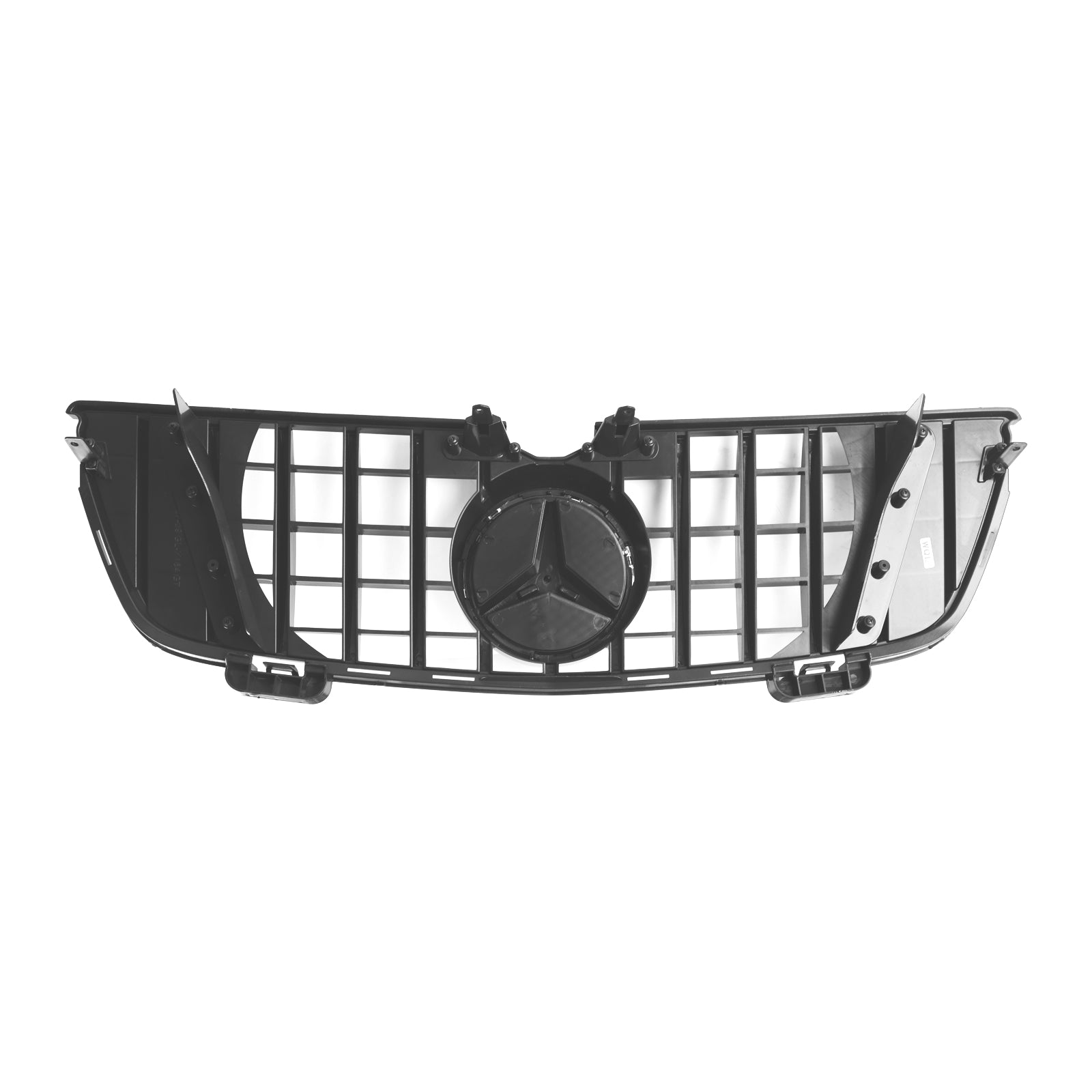 Parrilla delantera para parachoques Mercedes Benz Clase GL X164 GL320 2007-2009 GT, estilo GTR, rejilla cromada negra