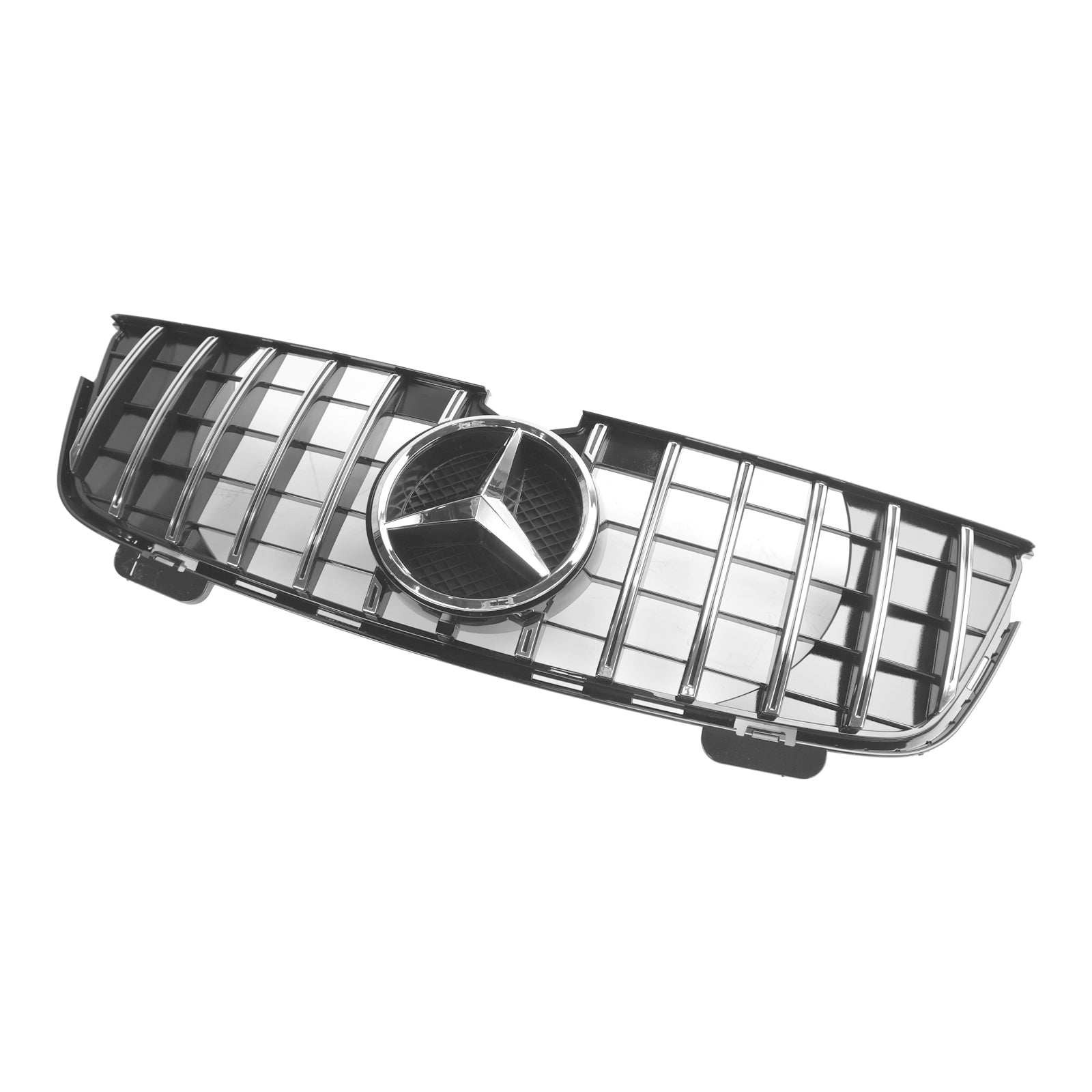 Grille de pare-chocs avant style GTR Mercedes Benz Classe GL X164 GL350 2007-2009 Grille noire chromée