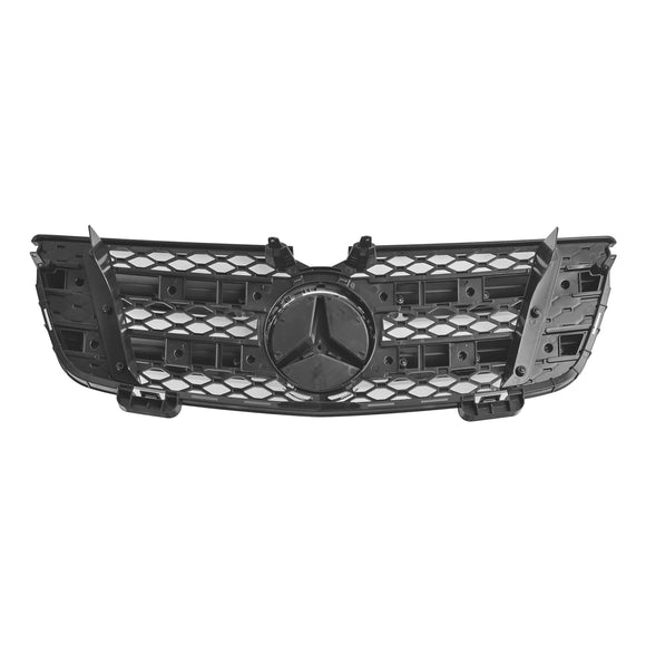 Mercedes Benz GL-Class X164 2007-2009 Grade cromada para-choque dianteiro grade de duas aletas com emblema