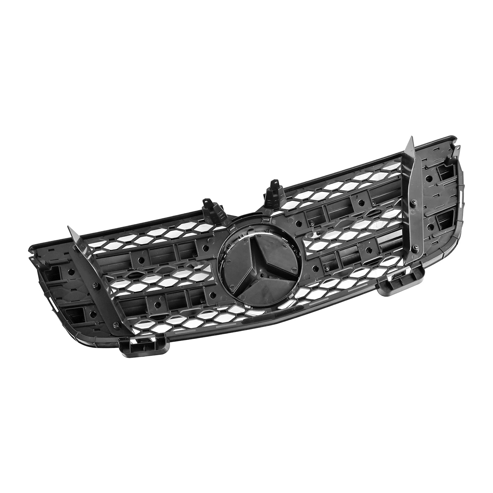 Parrilla de parachoques delantera cromada negra de repuesto para Mercedes Benz Clase GL X164 GL350 2007-2009