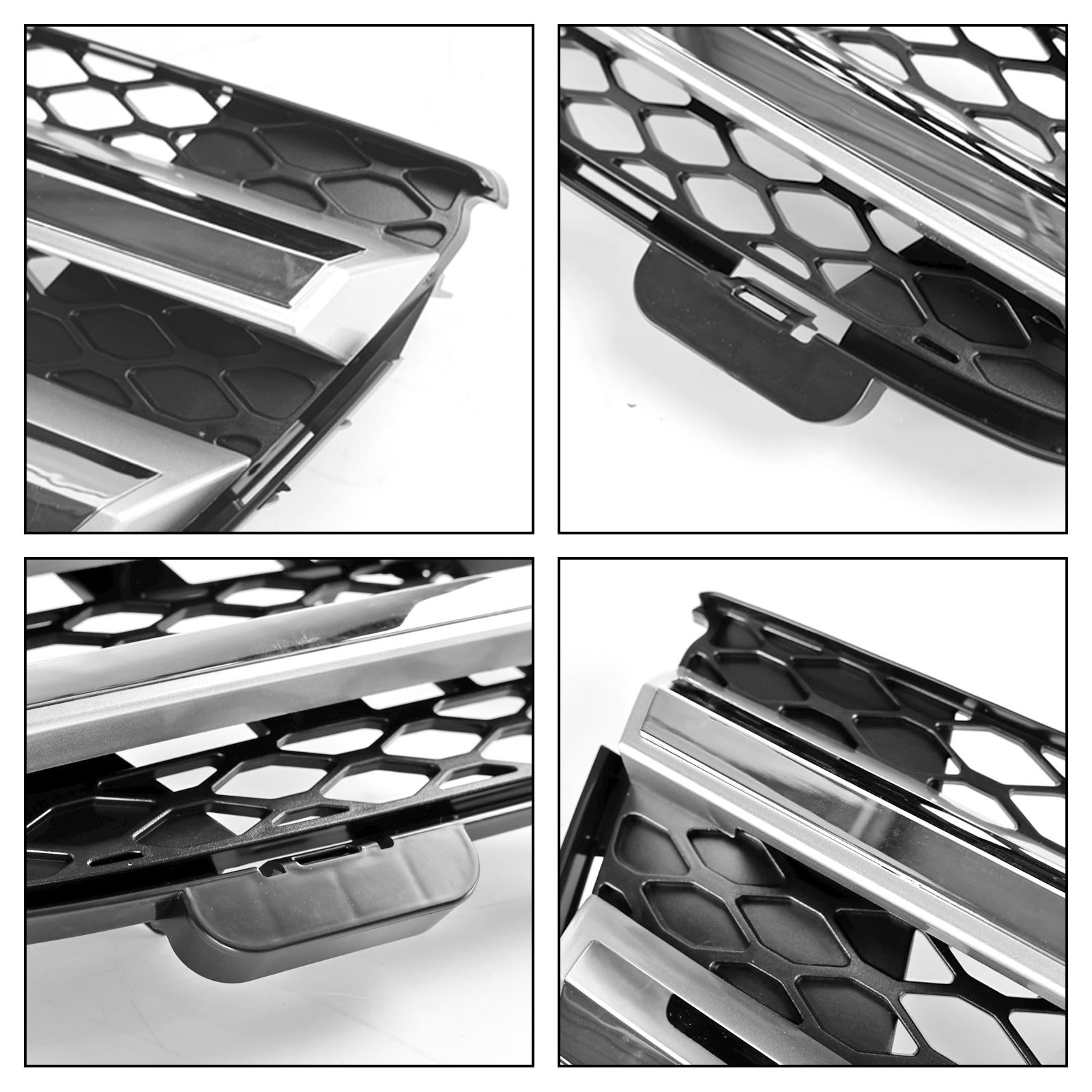 Grille de pare-chocs avant noire chromée pour Mercedes Benz Classe GL X164 GL450 2007-2009