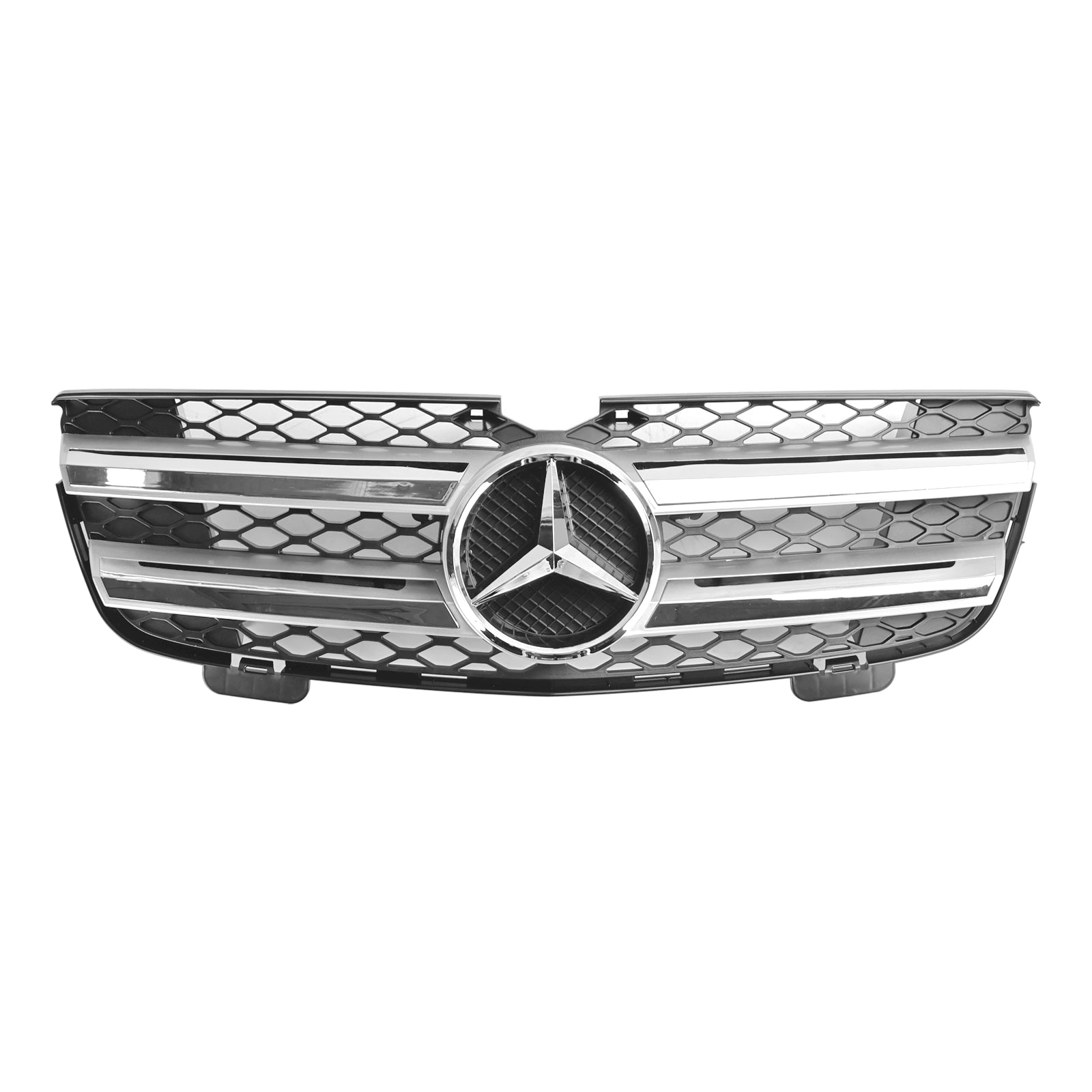 Grille de calandre avant pour Mercedes Benz Classe GL 2007-2009 X164 Grille de radiateur d'admission d'air Grille chromée pour pare-chocs