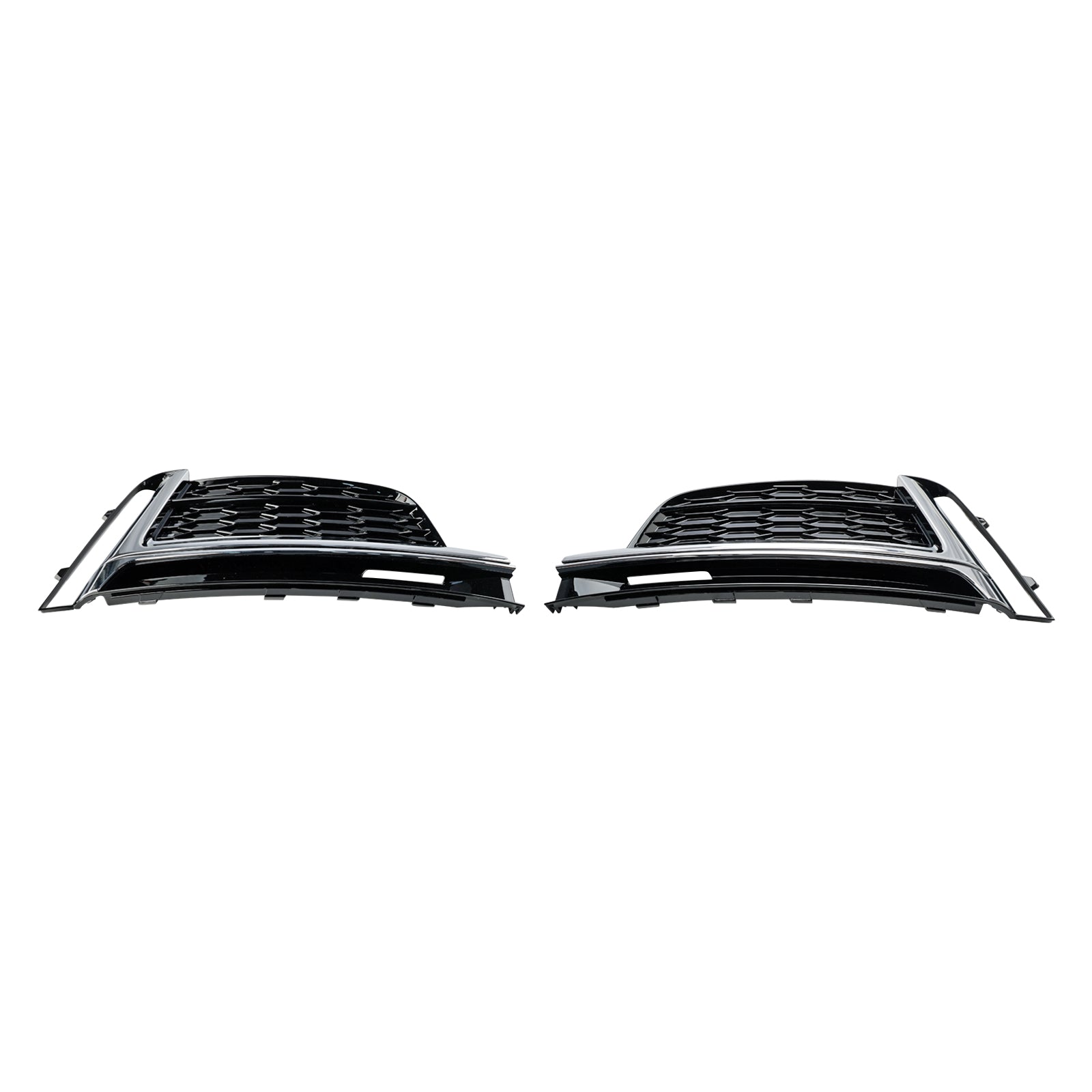 2018-2019 Audi A5 S-Line S5 Cabriolet/Coupe/Sportback 2pcs Front Bumper Fog Light Grille Cover Trim