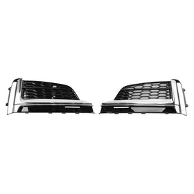 2017-2019 Audi A5 S-Line/S5 B9 Griglia fendinebbia a nido d'ape 2 pezzi Copertura inferiore paraurti anteriore Griglia nera - 0