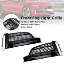 2017-2019 Audi A5 S-Line/S5 B9 Griglia fendinebbia a nido d'ape 2 pezzi Copertura inferiore paraurti anteriore Griglia nera-17