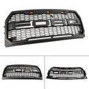 Griglia Raptor | 2015-2017 | Ford F150| Nero/Grigio | Griglia a nido d'ape per paraurti anteriore con LED-22