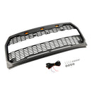 Parrilla Raptor | 2015-2017 | Ford F150 | Negro/Gris | Parrilla de panal de parachoques delantero con LED-7