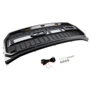 Parrilla Raptor | 2015-2017 | Ford F150 | Negro/Gris | Parrilla de panal de parachoques delantero con LED-18