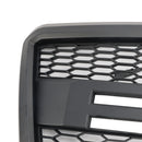 2004-2008 Ford F150 Front Bumper Mesh Hood Grill Raptor Style Gray Grille W/ LED & Letter-9