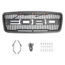 Raptor Style Grille für Ford F150 2004-2008 Frontstoßstange Schwarz/Grau Grille W/LED & Brief-3
