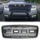 Raptor Style Grille für Ford F150 2004-2008 Frontstoßstange Schwarz/Grau Grille W/LED & Brief-1