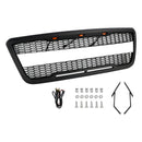 Raptor Style Grille For Ford F150 2004-2008 Front Bumper Black / Gray Grille W/LED & FORD Letter-18