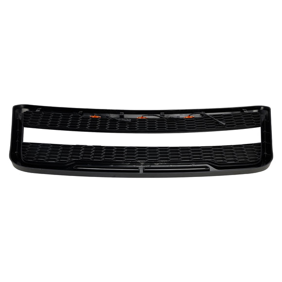 Raptor Style Grille For Ford F150 2004-2008 Front Bumper Black / Gray Grille W/LED & FORD Letter