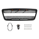 Raptor Style Grille For Ford F150 2004-2008 Front Bumper Black / Gray Grille W/LED & FORD Letter-19