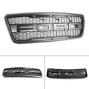 Raptor Style Grille für Ford F150 2004-2008 Frontstoßstange Schwarz/Grau Grille W/LED & Brief-11