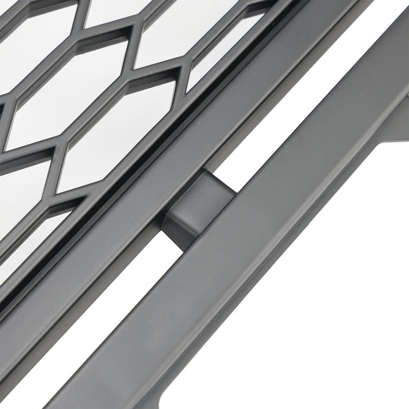 Ford F150 1999 2000 2001 2002 2003 Raptor style Grill Front Bumper Replacement Black Grille W/ LED Light & FORD Letter