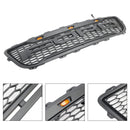 Calandre de pare-chocs avant en nid d'abeille style Ford F-150 Raptor 1999-2003, noir mat, avec éclairage LED & Lettre-5