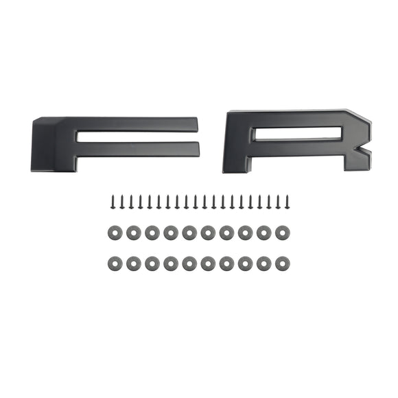 Calandre de pare-chocs avant en nid d'abeille style Ford F-150 Raptor 1999-2003, noir mat, avec éclairage LED & Lettre