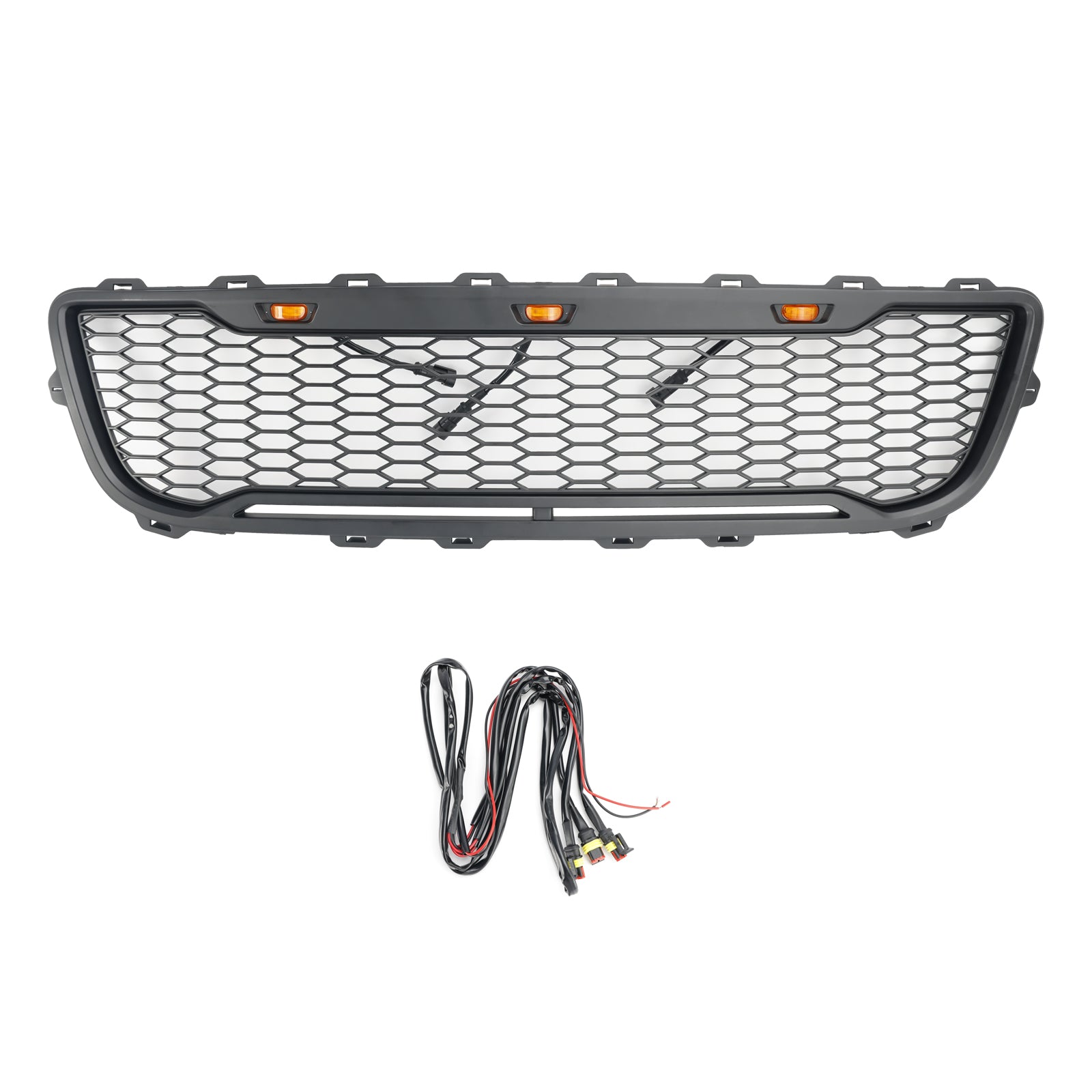 1999-2003 Ford F150 XL/XLT/Lariat/King Ranch Raptor style Front Honeycomb Bumper Grille Matte Black Grill